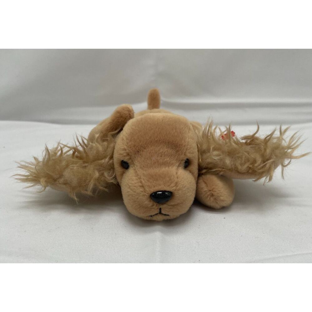 TY Beanie Baby Spunky Puppy Dog Bean Bag‎ Plush 1997 11"